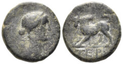Pisidia, Termessos. Circa 100-30 BC. AE 14mm (2.24g, mm). SNG BN 2102