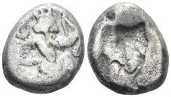 Achaemenid Empire. Time of Artaxerxes II to Artaxerxes III. Circa 375-340 BC. AR Siglos (5.37g, 16mm). Carradice Type IV C