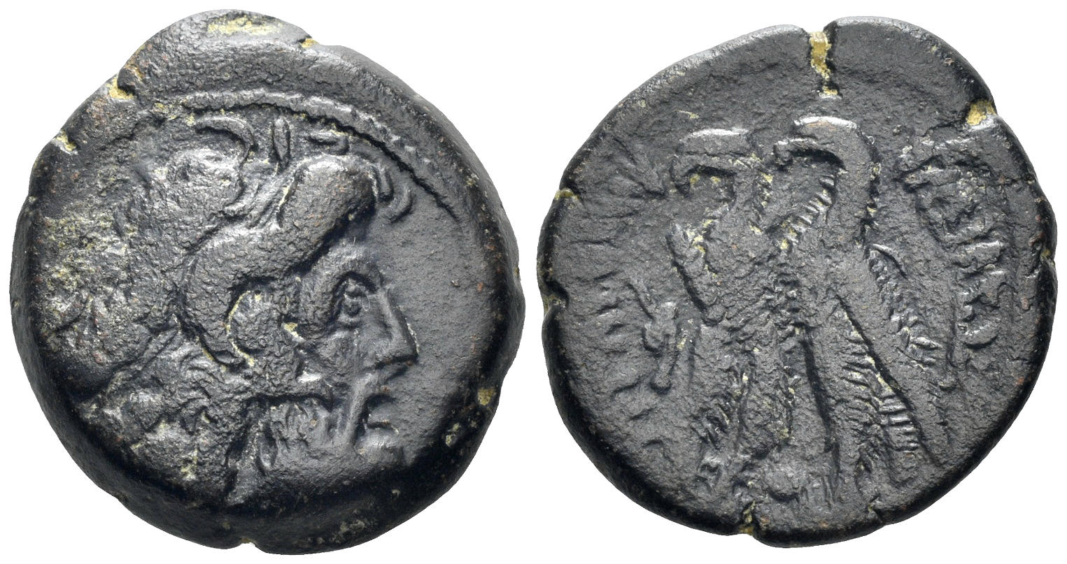 Ptolemaic Kingdom. Ptolemy VI. 180-145 BC. AE 21mm (8.13g). SNG Copenhagen 311