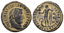 Licinius I. 308-324 AD. AE Follis (2.87 gm, 19mm). Alexandria mint. Struck 315 AD. RIC 10
