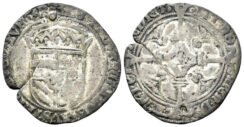 Spanish Netherlands. Hertogdom Brabant. Karel V. 1506-1555. AR Stuiver (2.73 gm, 27mm). Antwerpen mint. Vanhoudt 203