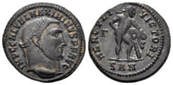 Maximinus II Daia. 310-313 AD. AE Follis (4.99 gm, 20.5mm). Nicomedia mint. Struck 311-3 AD. RIC 68