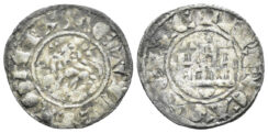 Spain, Castille and Leon. Fernando IV. 1295-1312. AR Pepion (0.84g, 20mm). Cuenca mint. Bautista 453