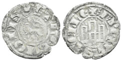 Spain. Castile & León. Fernando IV. 1295-1312. AR Pepión (0.71g, 19mm). Burgos mint. AB319.1