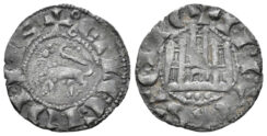 Spain. Castile & León. Fernando IV. 1295-1312. AR Pepion (0.91g, 19mm). Segovia mint. Cy1223