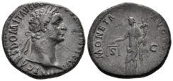 Domitian. 81-96 AD. AE As (10.84g, 26mm). Rome mint. Struck 86 AD. RIC 492