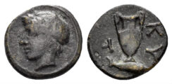 Mysia, Kyzikos. Circa 350-300 BC. AE 10.5mm (0.80 gm). SNG Copenhagen 57