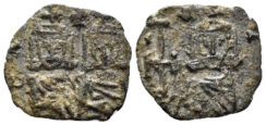 Constantine V. 741-775. AE Follis (2.23g, 19mm). Syracuse mint. Struck 757-65. SB 1569