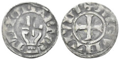 France, Besançon. Anonymous Archbishop. 13-14th Centuries. AR Denier (0.96g, 19mm). Poey d’Avant 5379