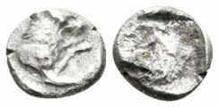 Karia, Uncertain mint. Circa late 5th-early 4th Centuries BC. AR Obol (0,77g, 8mm). Persic standard. Cf. Roma E-Sale 88, lot 473 (hemiobol)