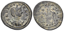 Severina, Augusta. 270-275 AD. AE Antoninianus (4.37g, 25mm). Ticinum mint. Struck 274/5 AD. RIC 10