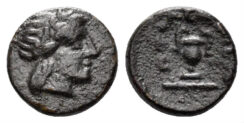 Troas, Larissa (as Ptolemais). 3rd century BC. AE 10mm (0.76 gm). cf. SNG von Aulock 2026