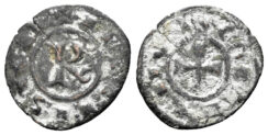 Italy, Sicily. Kingdom. Conrad I von Hohenstaufen. 1194-1268. Billon Denar (0.77g, 15mm). Messina mint. 1250-1254. Spahr 153