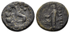 Phrygia, Laodikeia. Time of Tiberius. 14-37 AD. AE 14mm (2.64g). Pythes Pythou, magistrate. RPC I 2904