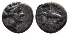 Phrygia, Laodikeia. Circa 133/88-67 BC. AE 11mm (1.36g). SNG Copenhagen 496