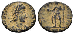 Constantius II. 337-361 AD. AE Half Centenionalis (1.57g, 15mm). Cyzicus mint. Struck 358-61 AD. RIC 117