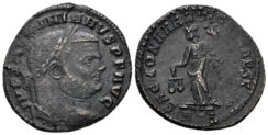 Maximianus Herculius. First reign, 286-305 AD. AE Follis (8.88g, 28mm). Rome mint. Struck 305/6 AD. RIC 111b