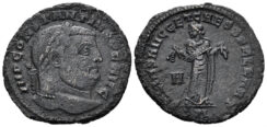 Constantius I, as Caesar. 293-305 AD. AE Follis (8.11g, 27mm). Carthage mint. Struck 303 AD. RIC 34a