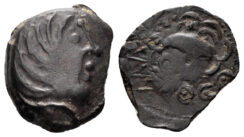 Celtic Northwest Gaul. Senones. Circa 100-50 BC. AE 17mm (2.06g). Depeyrot, NC V, 130