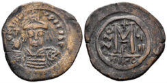 Maurice Tiberius. 582-602. AE Follis (g, mm). Nicomedia mint. Dated RY 7 (588/9). SB 512