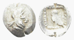 Lydia, Uncertain. 5th century BC. AR Tetartemorion (0.13g, 7mm). Obolos 19 (2021). 419 corr. (not Cilicia) and var. (no inscription)
