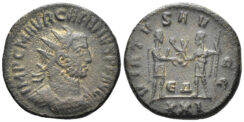Carinus. 283-285 AD. AE Antoninianus (3.99g, 20mm). Antioch mint. Struck 284 AD. RIC 325