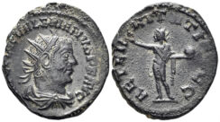 Valerian I. 253-260 AD. AR Antoninianus (4.26g, 22mm). Antioch mint. Struck 254/5 AD. Göbl 1568a