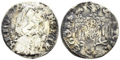 Italy, Aquileia. Bertrando di San Genesio, Patriarch. 1334-1350. AR Denaro (0.72g, 18mm). Bernardi 47