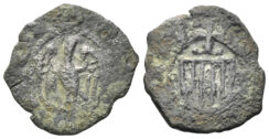 Italy, Sicilia (Regno). Alfonso I il Magnanimo (the Magnanimous). 1416-1458. Billon Denaro (0.51g, 13mm). Messina mint. Spahr 24