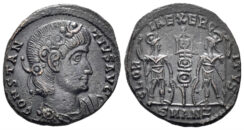 Constantius II. 337-361 AD. AE Follis (1.71g, 16mm). Antioch mint. Struck 337-41 AD. LRBC 1385