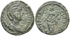 Karia, Aphrodisias. Salonina, Augusta. 254-26 AD. AE 23.5mm (4.84g). MacDonald Type 233
