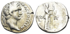 Cappadocia, Caesarea. Domitian. 81-96 AD. AR Drachm (2.68g, 17mm). RPC II 1673