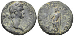 Phrygia, Kibyra. Domitian. 81-96 AD. AE 21.5mm (6.17g). Claudius Bias, high priest. RPC II 1263