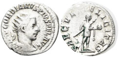 Gordian III. 238-244 AD. AR Antoninianus (4.13g, 23mm). Antioch mint. Struck 242-4 AD. RIC 216