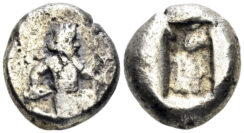 Achaemenid Empire. Time of Artaxerxes II to Artaxerxes III. Circa 375-340 BC. AR Siglos (5.57g, 15mm). Sardeis mint. Carradice Type IV