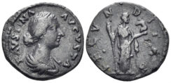 Faustina Junior. Augusta, 147-175 AD. AR Denarius (2.83g, 17mm). Rome mint. Struck 161-75 AD. RIC 677