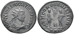 Diocletian. 284-305 AD. AE Radiatus (4.13g, 23mm). Antioch mint. Struck 296 AD. RIC 325