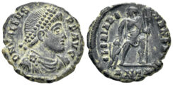 Valens. 364-378 AD. AE3 (2.19g, 17mm). Antioch mint. Struck 364-7 AD. RIC 10b