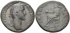 Antoninus Pius. 138-161 AD. AE Sestertius (20.99g, 33mm). Rome mint. Struck 151/2 AD. RIC 889