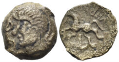 Celtic Northeast Gaul, the Catuslogi. Viricius. Circa 50-30 BC. AE 14mm (2.52g). LT 8569