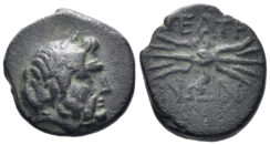 Phrygia, Peltai. Late 2nd-1st centuries BC. AE 15mm (2.98g). Cf. BMC 5-6
