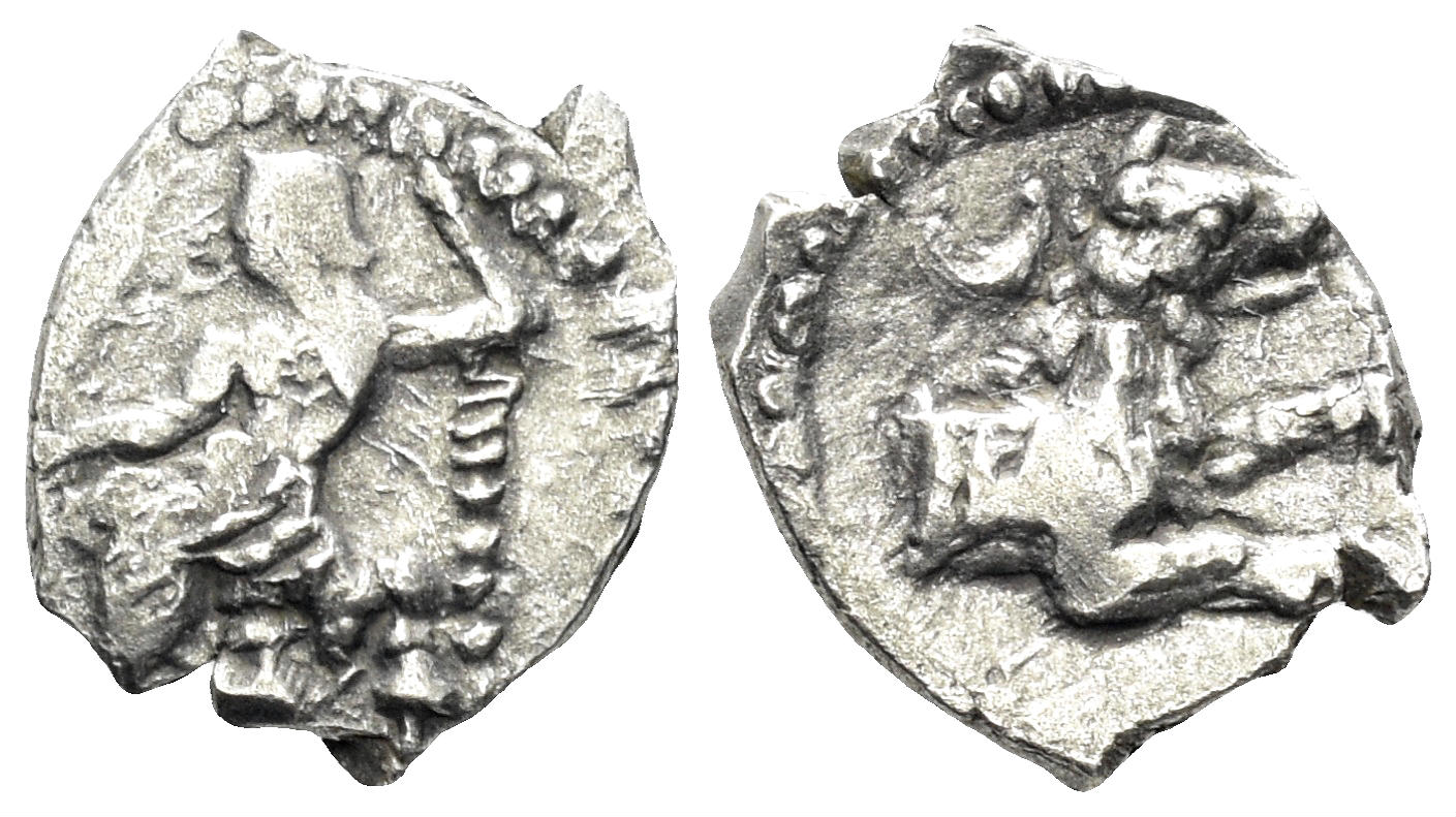 Lykaonia, Laranda. Circa 324-323 BC. AR Obol (0.62g, 10mm). Göktürk 82