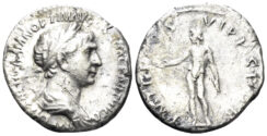 Trajan. 98-117 AD. AR Denarius (3.11g, 18mm). Rome mint. Struck circa 116 AD. RIC 347