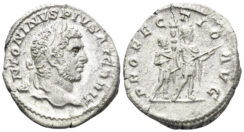 Caracalla. 198-217 AD. AR Denarius (3.29g, 19mm). Rome mint. Struck 212/3 AD. RIC 226