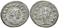 Gallienus. 253-268 AD. Billon Antoninianus (3.67g, 22.5mm). Antioch mint. Struck 262-4 AD. Göbl 1610b