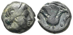 Karia (Island), Rhodes. Circa 304-88 BC. AE 10mm (1.24g). Luynes Coll. 2730