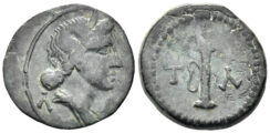 Lykian League, Tlos. Time of Augustus. 27 BC-40 AD. AE 14mm (2.62g). Troxel 208a