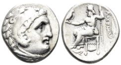Macedonian Kingdom. Alexander III. 336-323 BC. AR Drachm (4.11g, 17.5mm). Colophon mint. Struck 323-19 BC. Price 1751