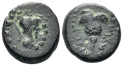Karia, Rhodes. 1st century BC. AE 12mm (2.16g). Naumann Auc. 68, lot 319 (same obverse die)
