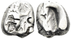 Achaemenid Empire. Time of Darios II. Circa 425-405 BC. AR Siglos (5.34g, 15.5mm). Sardeis mint. Traité II-2, 9